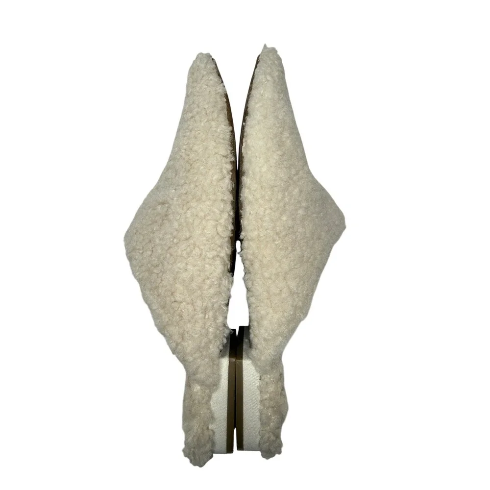 Birdie The Lark Faux Shearling Slides - Picture 4 of 6